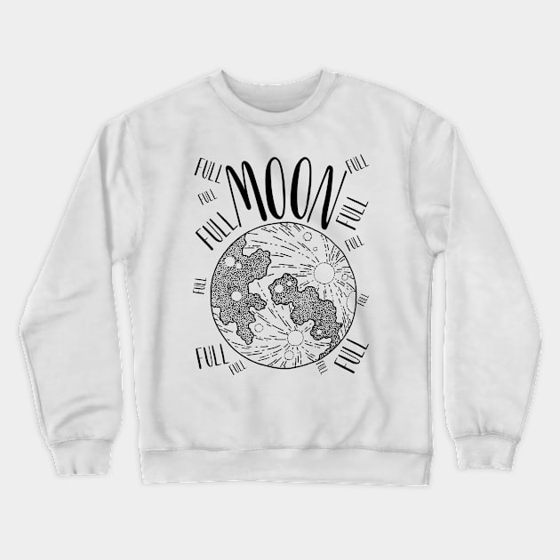 Full Moon Crewneck Sweatshirt by RIVEofficial